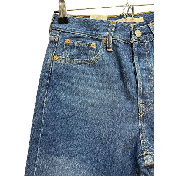 Levi’s Women’s Premium Wedgie Straight Jeans Blue High Rise Size 26 NWT - Picture 13 of 15